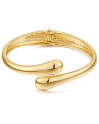 Liv Oliver - 18k Plated Modern Bangle Bracelet - Lyst