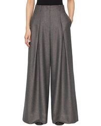 Lafayette 148 New York - Warren Inverted Pleat Wool-Blend Wide Leg Pant - Lyst