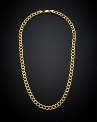 Italian Gold - 14k Miami Curb Chain Necklace - Lyst