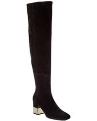 Roger Vivier - Glitter Suede Over-The-Knee Boot - Lyst