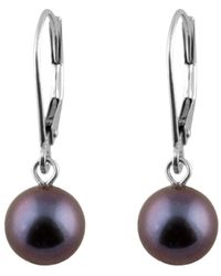 Splendid - 14k 7-7.5mm Pearl Drop Earrings - Lyst