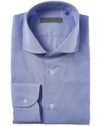 Corneliani - Checked Poplin Dress Shirt - Lyst