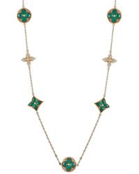 Louis Vuitton Louis Vuitton Blossom 18k Rose Gold Malachite Necklace - Metallic