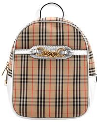 Burberry - Check Canvas Link Backpack 1983 Knight Medium (Authentic Pre- Loved) - Lyst