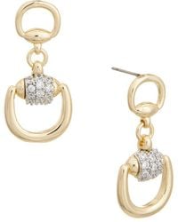 Juvell - 18K Plated Cz Dangling Earrings - Lyst