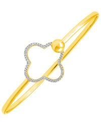 Diamond Select Cuts - 0.05 Ct. Tw. Diamond Bangle - Lyst