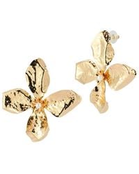 Sphera Milano - Plated Flower Earrings - Lyst