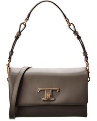 Tod's - T Timeless Mini Leather Shoulder Bag - Lyst