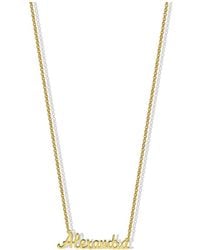 Argento Vivo - 18k Over Silver Alexandra Script Necklace - Lyst