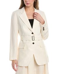 Lafayette 148 New York - Kettson Silk & Linen-blend Blazer - Lyst