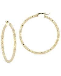 Italian Gold - 14K Large Hoops - Lyst
