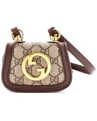 Gucci - Blondie Nm Card Case Wallet With Strap GG Coated Canvas (authentic Pre-loved) - Lyst