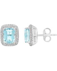 Effy Fine Jewelry - 14K 3.65 Ct. Tw. Diamond & Aquamarine Earrings - Lyst