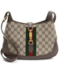 Gucci - Brown Bb Supreme Canvas X Balenciaga The Hacker Project Jackie Small Shoulder Bag (authentic Pre-loved) - Lyst