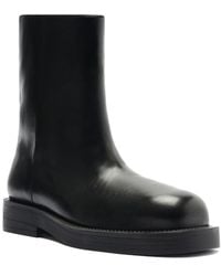SCHUTZ SHOES - Jamie Leather Bootie - Lyst