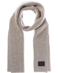 Vince - Shaker Stitch Wool & Cashmere-Blend Scarf - Lyst