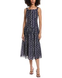Julia Jordan - Baja Linen-Blend Midi Dress - Lyst