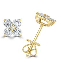 Sabrina Designs - 14K 0.81 Ct. Tw. Diamond Flower Studs - Lyst
