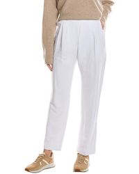 James Perse - Double Pleat Linen-blend Trouser - Lyst