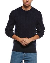 BOSS - Hetico Wool & Cashmere-Blend Crewneck Sweater - Lyst