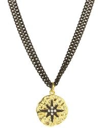 Rachel Reinhardt Jewelry - 18k Filled Cz Starburst Necklace - Lyst