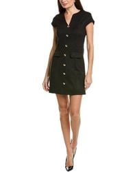 Ellen Tracy - Faux Suede Cap Sleeve Dress - Lyst
