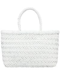 Dragon Diffusion - Mini Flat Gora Leather Top Handle Bag - Lyst