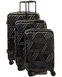 Badgley Mischka - Contour Collection 3pc Hardside Luggage Set - Lyst