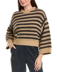 Brunello Cucinelli - Wool, Cashmere & Silk-Blend Sweater - Lyst