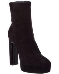 Jimmy Choo - Marene 120 Suede Bootie - Lyst