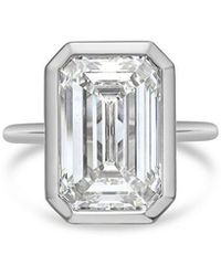 Diana M. Jewels - Diana M. 14K 6.00 Ct. Tw. Lab-Grown Diamond Bezel Ring - Lyst