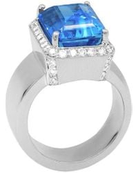 Diana M. Jewels - Fine Jewelry 18k 3.50 Ct. Tw. Diamond Half-set Ring - Lyst