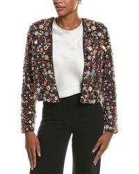 L'Agence - Culver Jewel Crop Jacket - Lyst