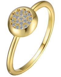 Genevive Jewelry - 14k Over Silver Cz Ring - Lyst