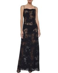 L'Agence - Bettie Long Dress - Lyst
