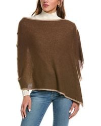 Portolano - Cowl Neck Cashmere Poncho - Lyst