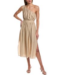 French Connection - Crinkled One-Shoulder Midi Dress - Lyst