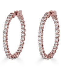 Monary - 14k Rose Gold 3.36 Ct. Tw. Diamond Earrings - Lyst