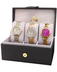 August Steiner Women's Set Of 3 Diamond Watches - Multicolour