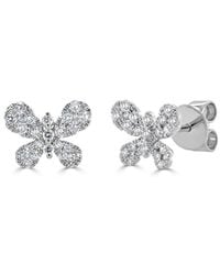 Sabrina Designs - 14K 0.46 Ct. Tw. Diamond Butterfly Studs - Lyst