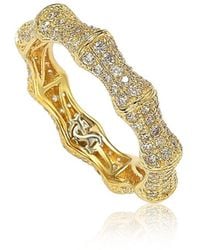 Suzy Levian CZ Jewelry - Suzy Levian Silver Cz Stackable Ring - Lyst