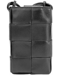 Tiffany & Fred Paris - Hand-woven Leather Phone Crossbody - Lyst