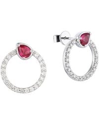 Gregg Ruth - 14K 0.91 Ct. Tw. Diamond & Ruby Earring - Lyst