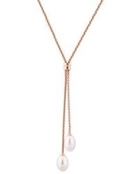 Splendid - Rose Gold Vermeil 7.5-8mm Freshwater Pearl Necklace - Lyst