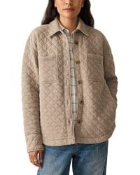 Faherty - Epic Quilted Fleece Shirt Jacket - Lyst