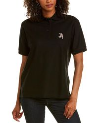 Burberry Pique Polo Shirt - Black