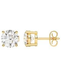 Lab Grown Diamonds - 14K 8.00 Ct. Tw. Lab-Grown Diamond Stud Earrings - Lyst