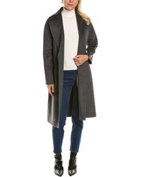Forte - Shawl Collar Wool & Cashmere-blend Coat - Lyst