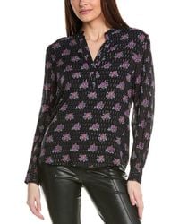 Tahari - The Akari Silk-Blend Blouse - Lyst