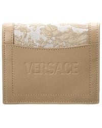 Versace - Canvas & Leather Bifold French Wallet - Lyst
